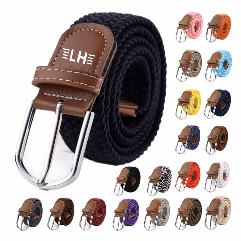 Men's Woven Braided Stretch Web Golf Belt