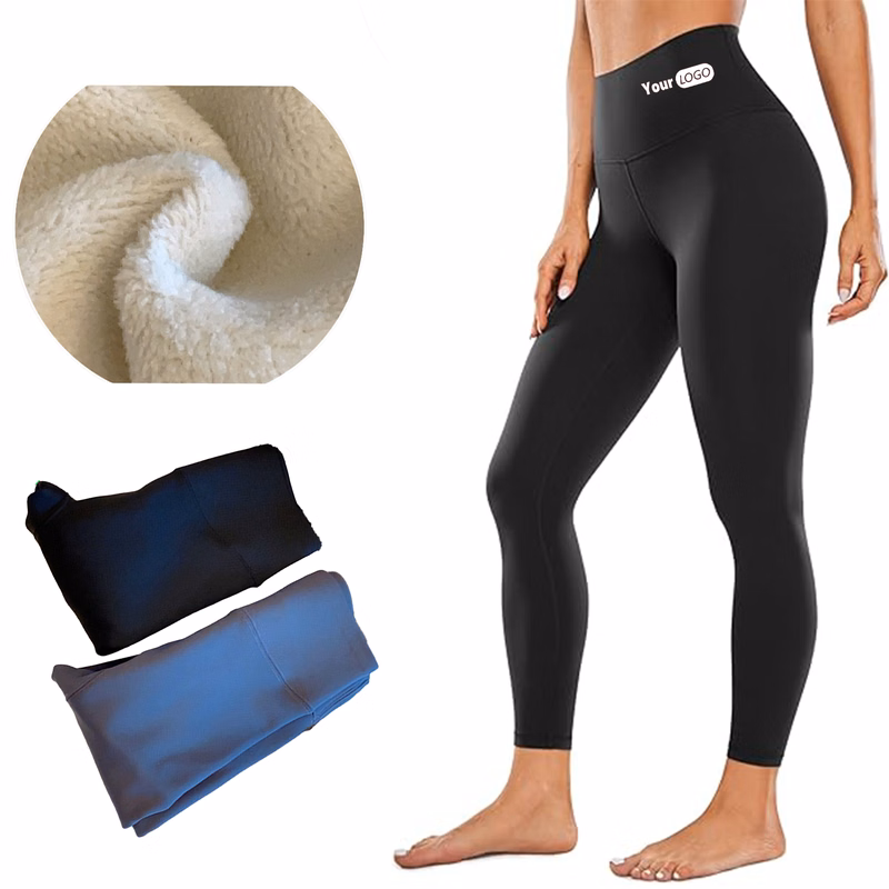 Leggings Tummy Control Comfort Yoga Pants Paded Fleece