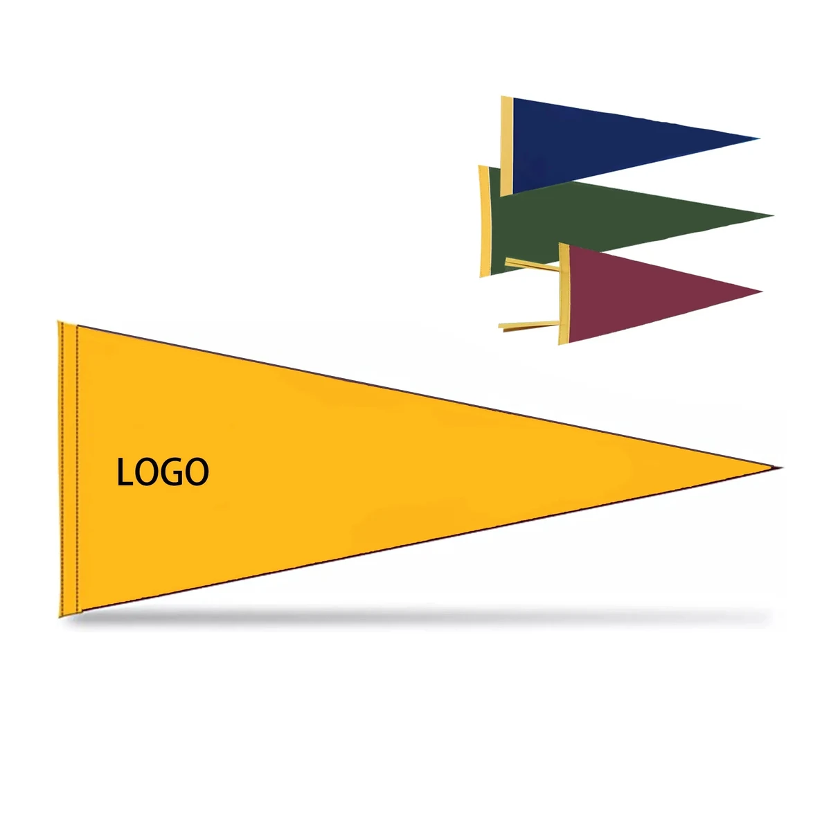 MOQ50 Sublimation Triangle Felt Flag Pennant 1