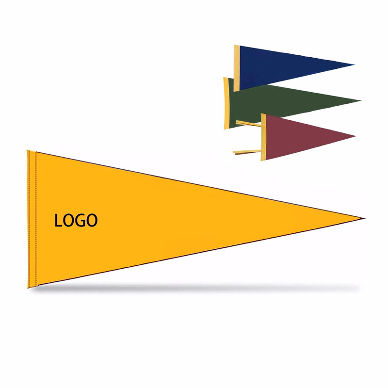 MOQ50 Sublimation Triangle Felt Flag Pennant