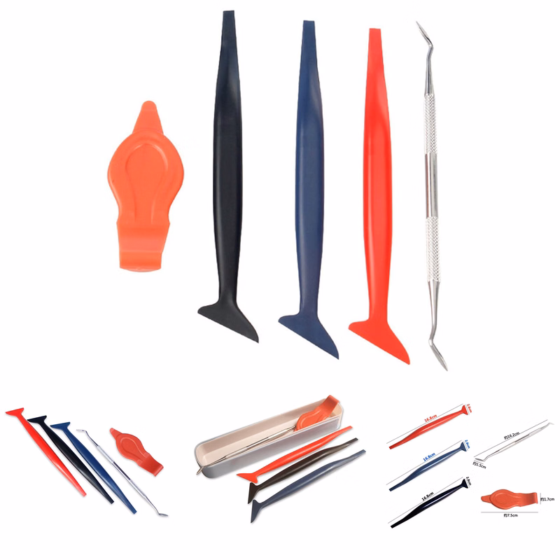 5pcs Car Universal Stickers Corner Scraper