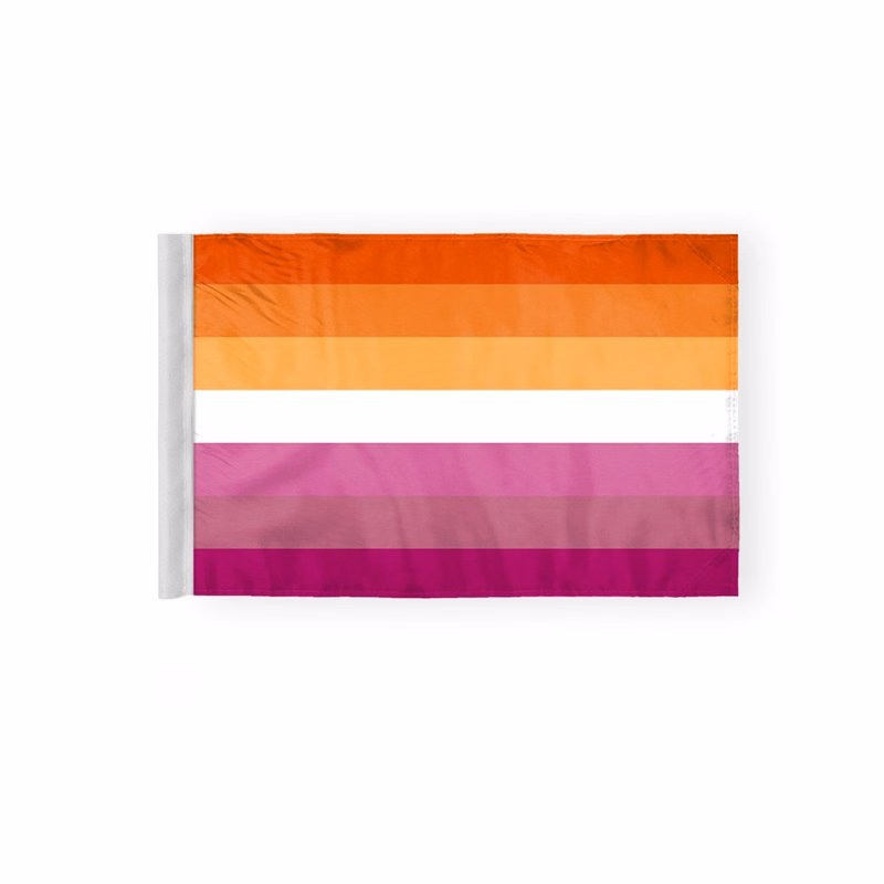 6''x9'' 2ply wPoly Butch Lesbian Motorcycle Flag