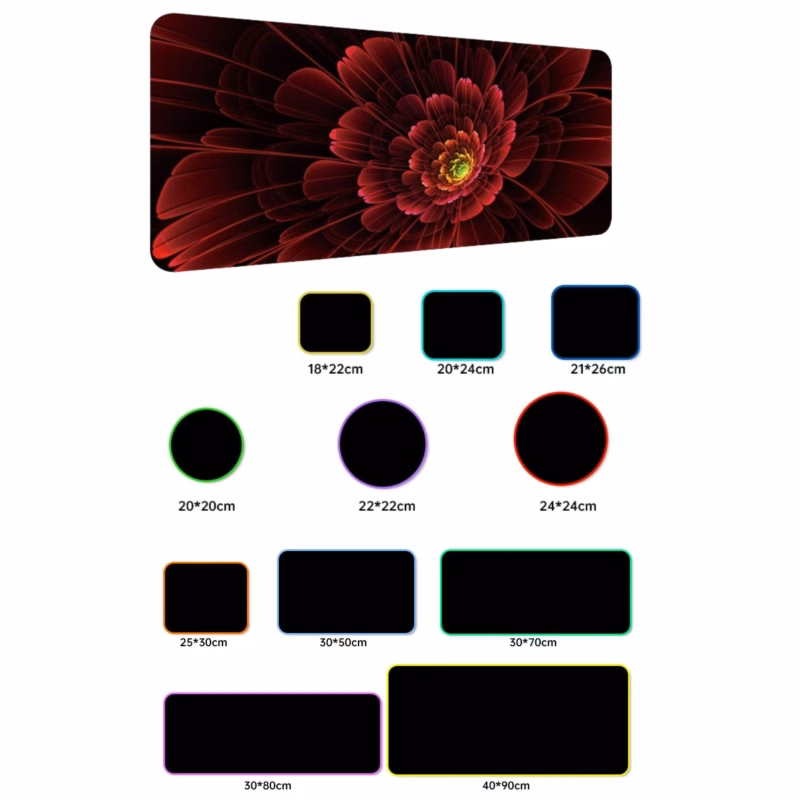 Non-Slip Rubber Mouse Pad(7 7/8" H x 9 7/16" W)