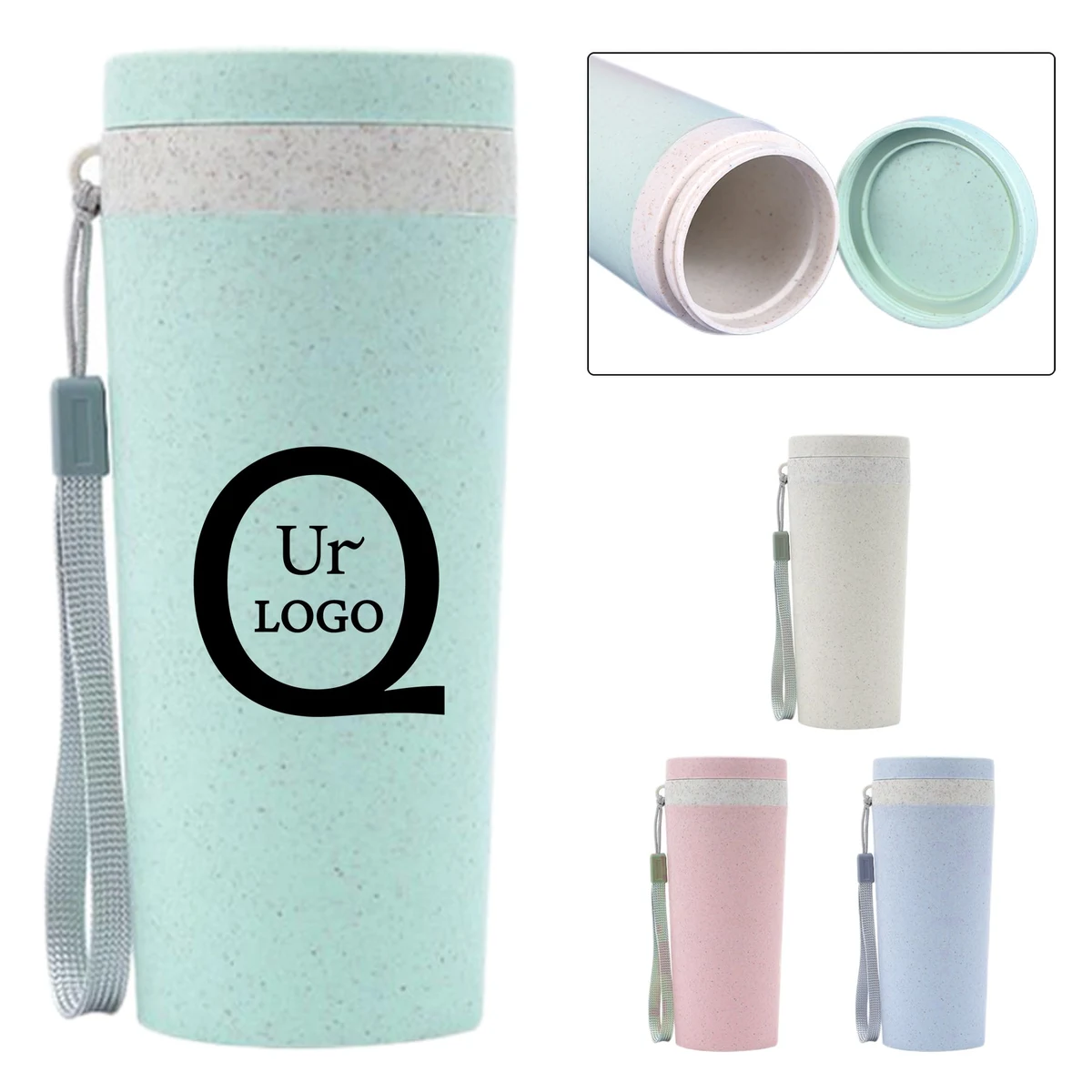 12Oz Wheat Straw Water Cup 1