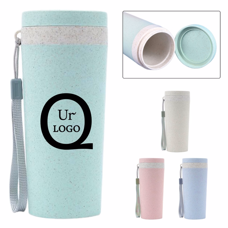 12Oz Wheat Straw Water Cup