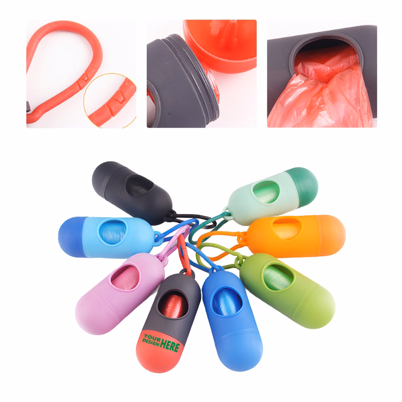 MOQ50 Custom Pet Waste Bag Dispenser with Clip