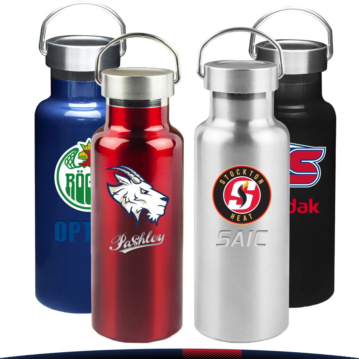 Fulnis Stainless Steel Water Bottle - 17 OZ., custom water bottle with logo imprint 1