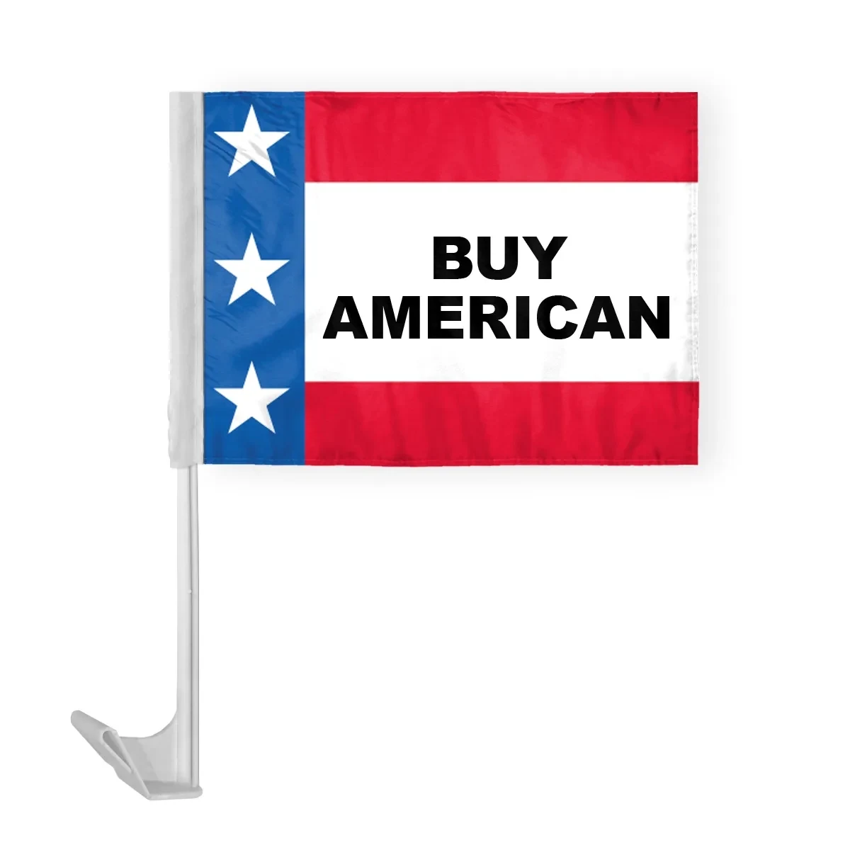 12" x 16" Patriotic Message Car Flag - ePoly 1