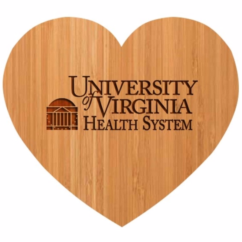 12" Heart Shape Bamboo Cutting Board