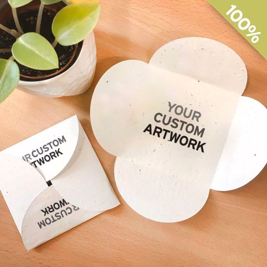 Double-Sided Seed Paper Petal Cards
