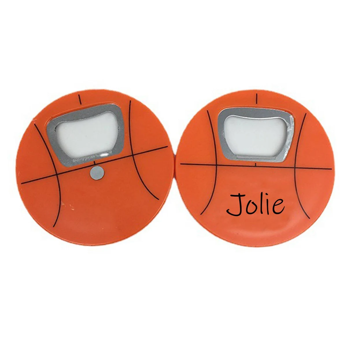Basketball Round Bottle Opener 1