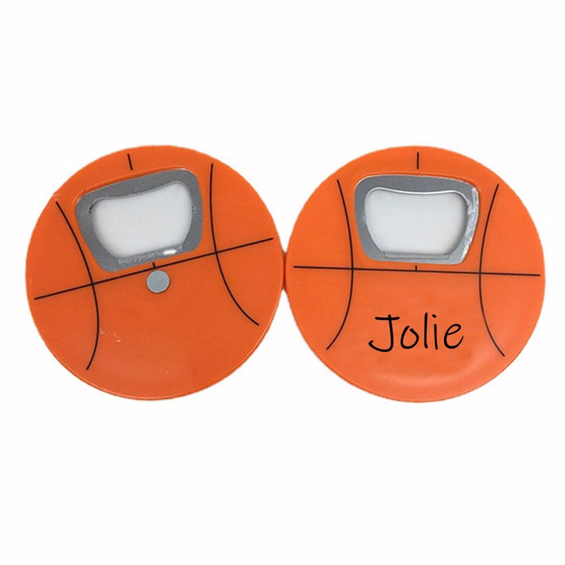 Basketball Round Bottle Opener