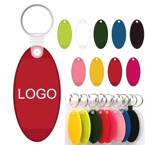 Oval Hotel Motel Room Key Ring 1
