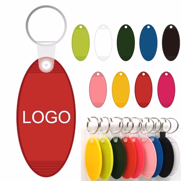 Oval Hotel Motel Room Key Ring