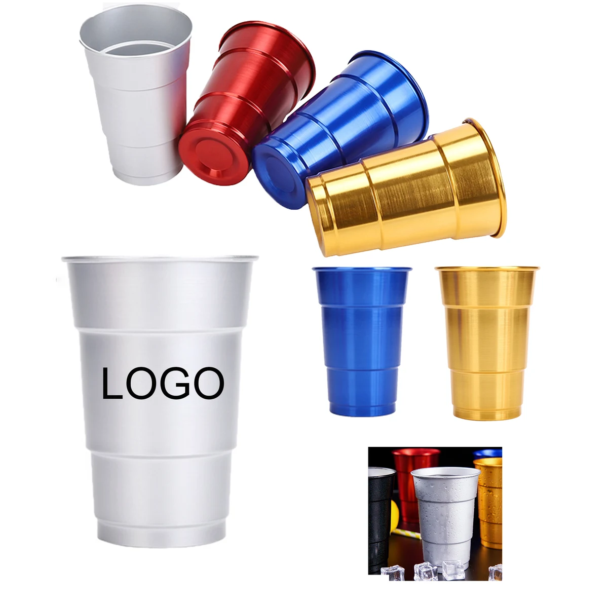 17oz Custom Aluminum Cup 1