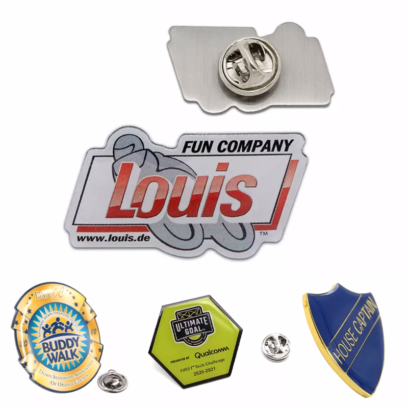 Custom Full Color Lapel Pin - 1"