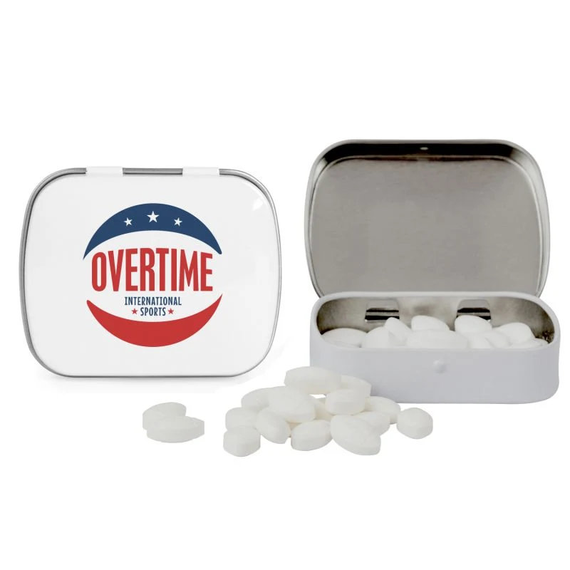 Domed Tin with Football Shaped Mints 1