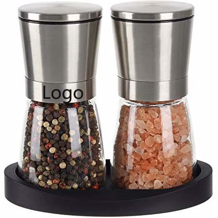 6OZ Manual Household Stainless Steel Grinder Dust-proof Lid Kitchen Dining Bottle