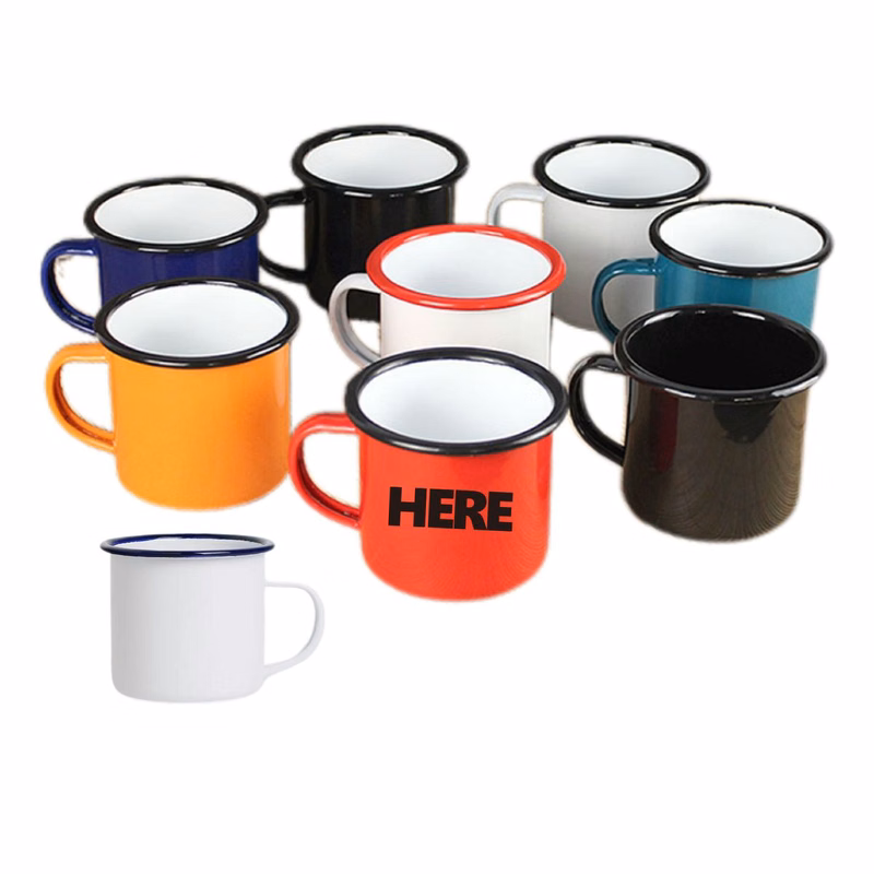 Vintage Colorful Enamel Mug