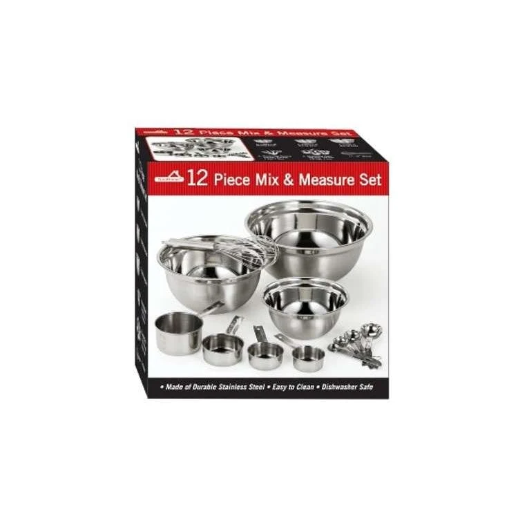 Stainless Steel Mix & Measure Sets - 12 Piece 1