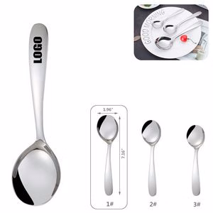 6.41 Inch Silver Dessert Coffee Spoon