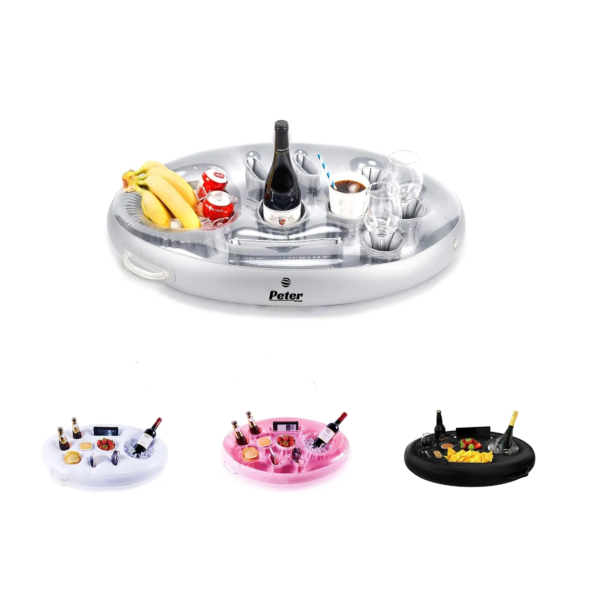 Inflatable Floating Drink Holder with 9 Holes 1