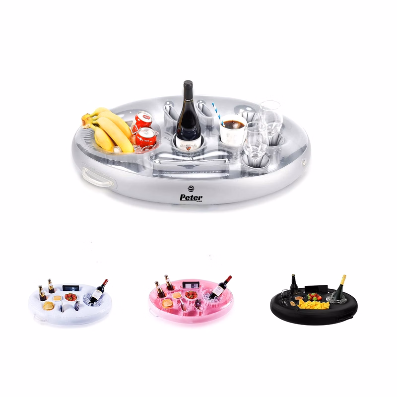 Inflatable Floating Drink Holder with 9 Holes