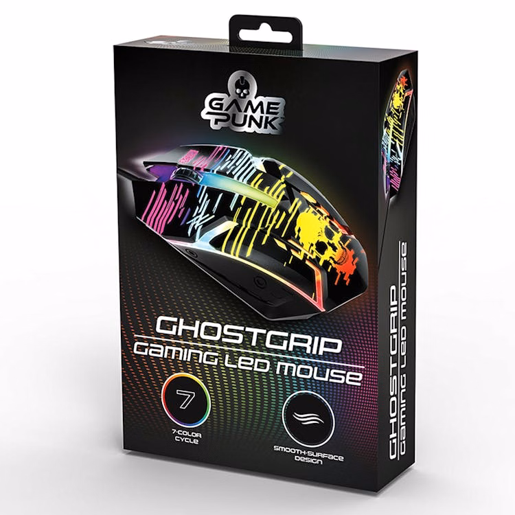 Ghostgrip Pro Gaming Mouse - 7 Color Cycle