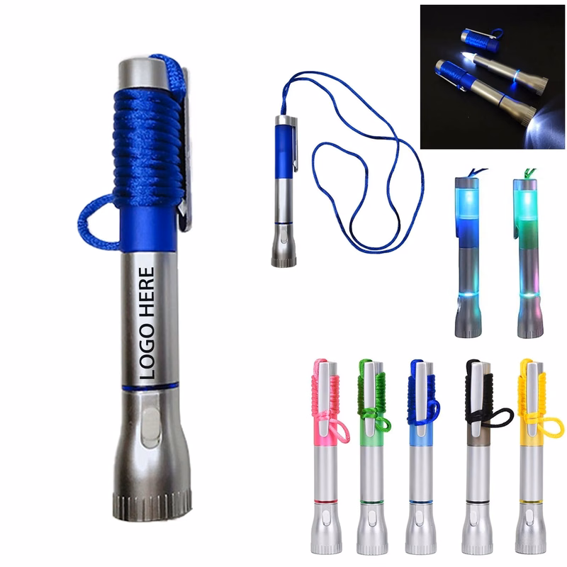 Light Up Pen With Necklace