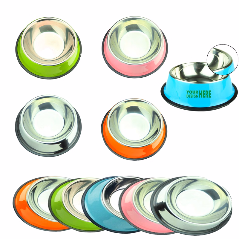 Pet Supplies Stainless Steel Dog Bowl
