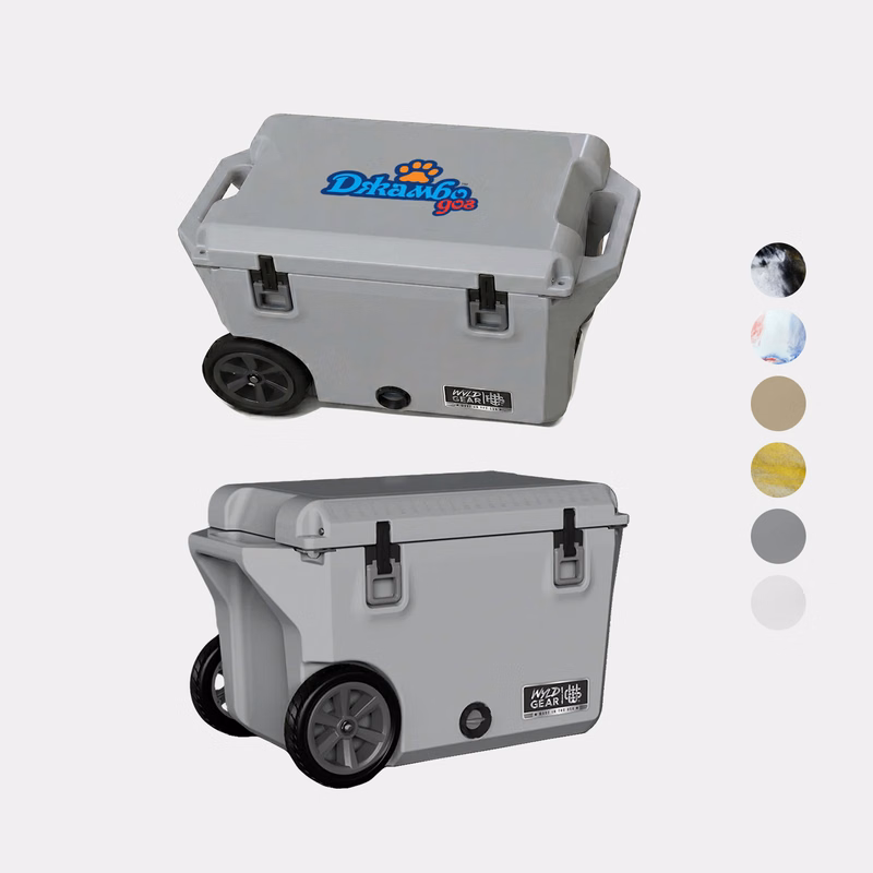 50 QT Wyld Gear® USA-Made Wheeled Hard Cooler Ice Chest (19" x 31")