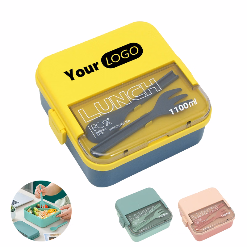 Plastic Lunch Box With Utensils