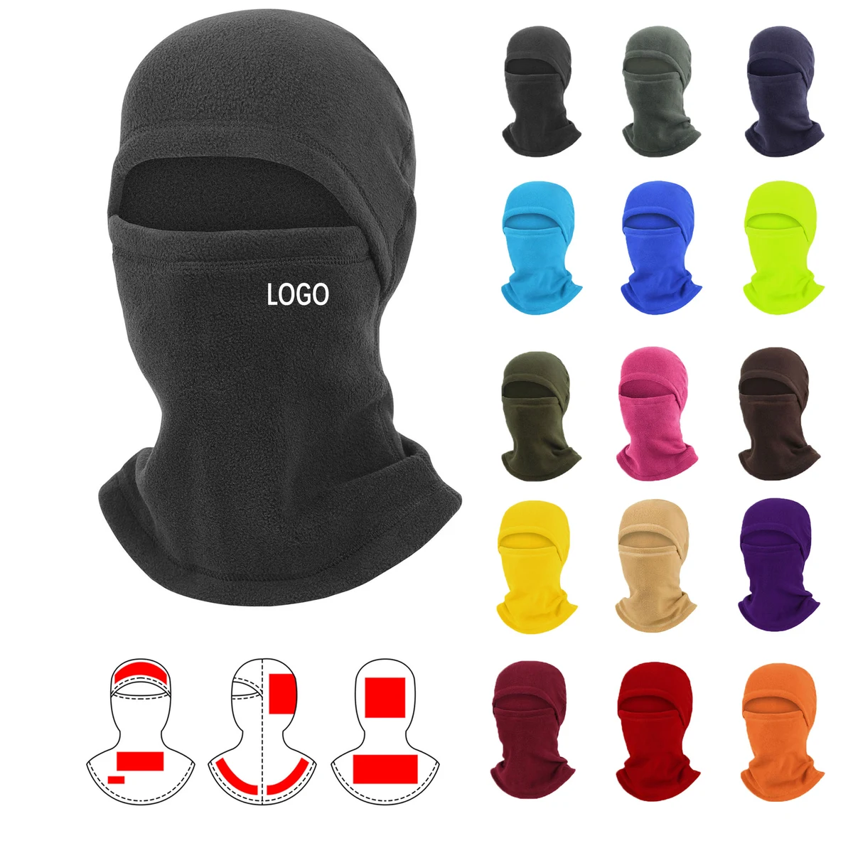Sports Anti Cold Outdoor Fleece Balaclava Mask 1