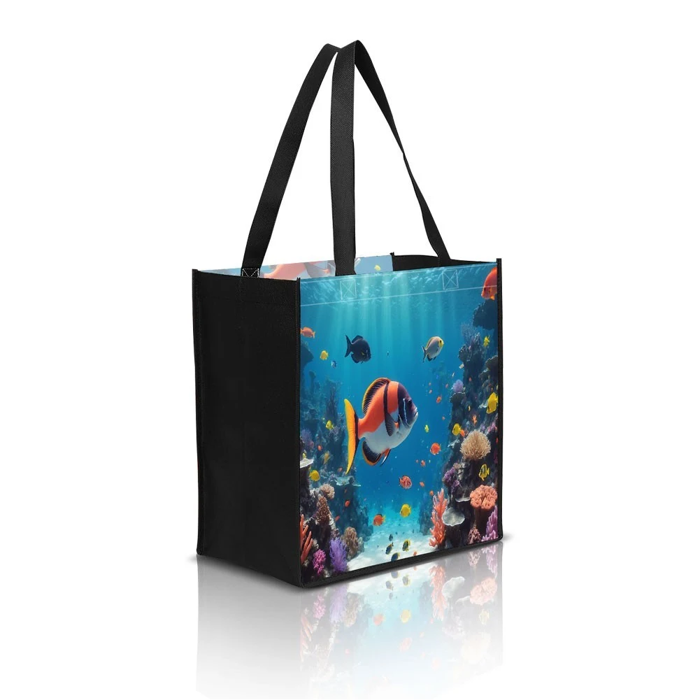 Laminated Non-Woven Tote Bag 12" W X 8" D X 13" H 1