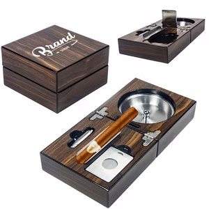 Stainless Steel Liner Folding Cigar Ashtray