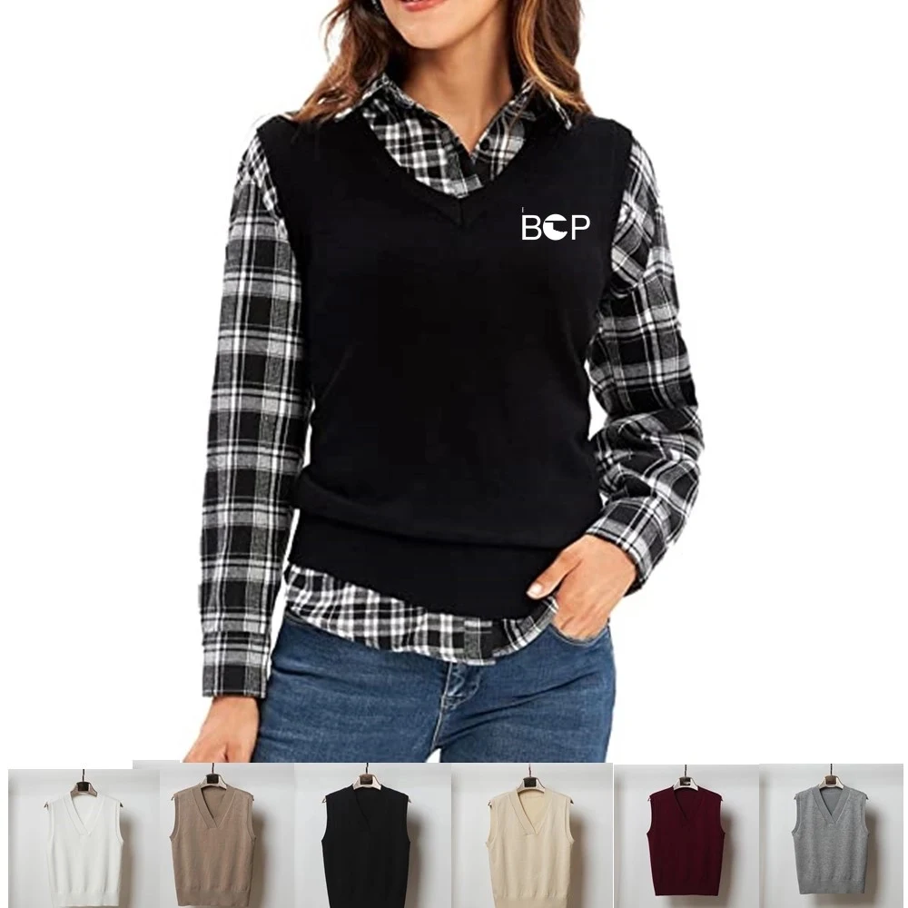 V-Neck Sweater Vest 1