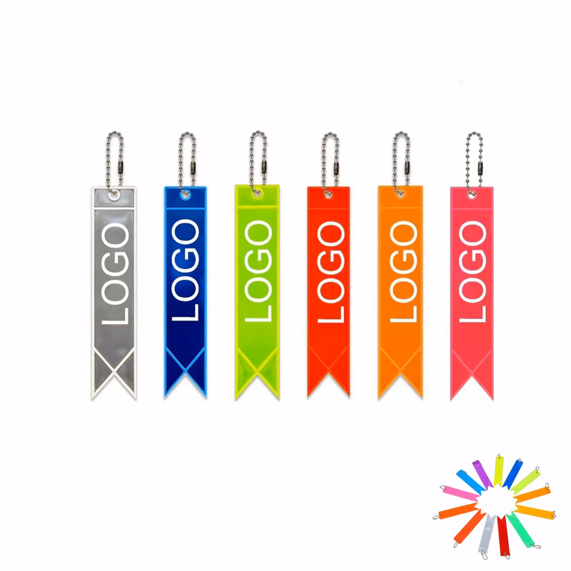 Double Sided Reflective Keychain Tag