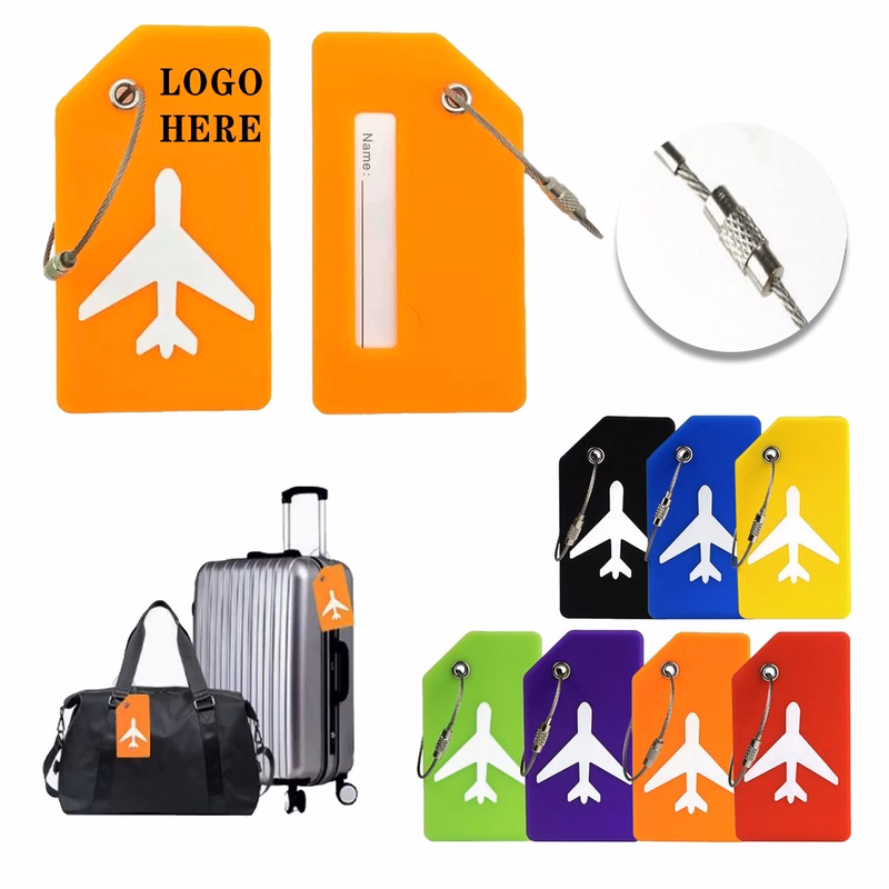 Customizable Soft Silicone Luggage Tag for Travel