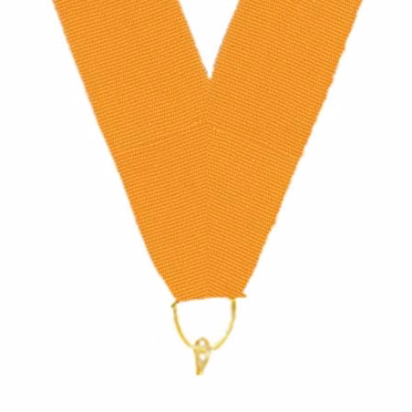 0.875" x 30" Gold Snap Clip Stock Ribbon
