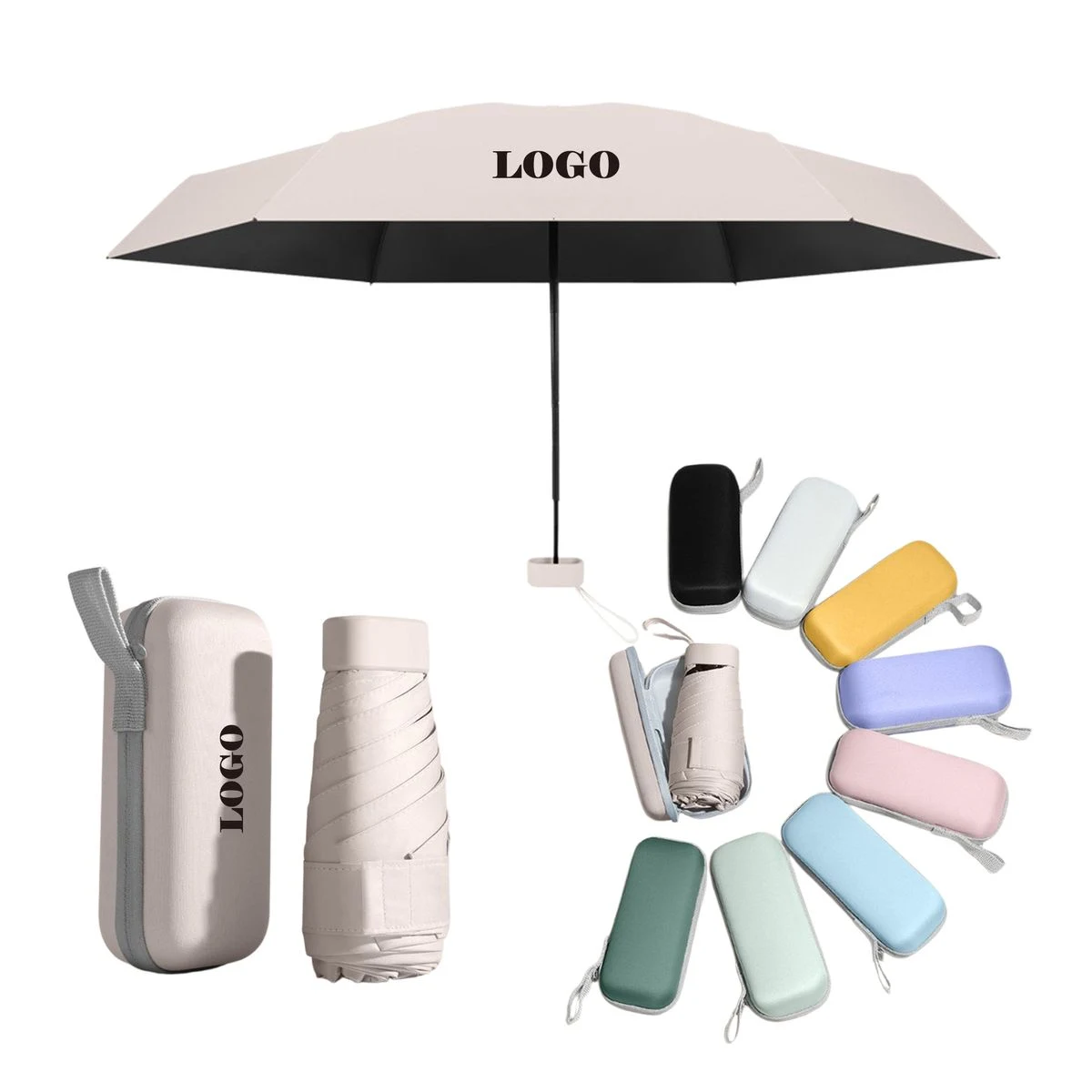 Portable Travel Umbrella with Case 1