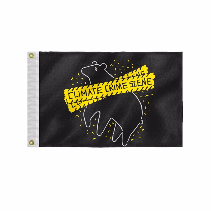 Custom Screen Sublimation Flag - 12" x 18" Canvas Poly