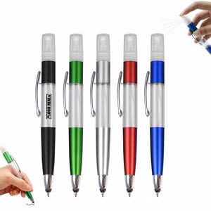 Elegant Spray Bottle Pen With Stylus