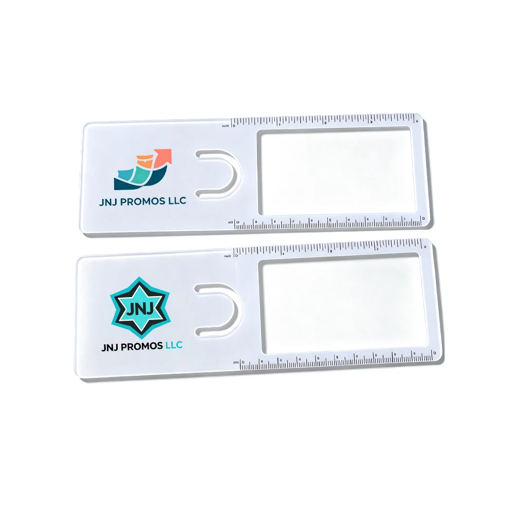 Portable PVC Bookmark Magnifier Ruler 1