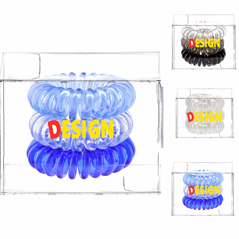 3PCS/SET Women Elastic Coil Hair Ties