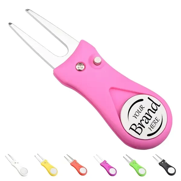 Custom Stainless Steel Golf Divot Tool With Magnetic Marker — Tournament Giveaway 1