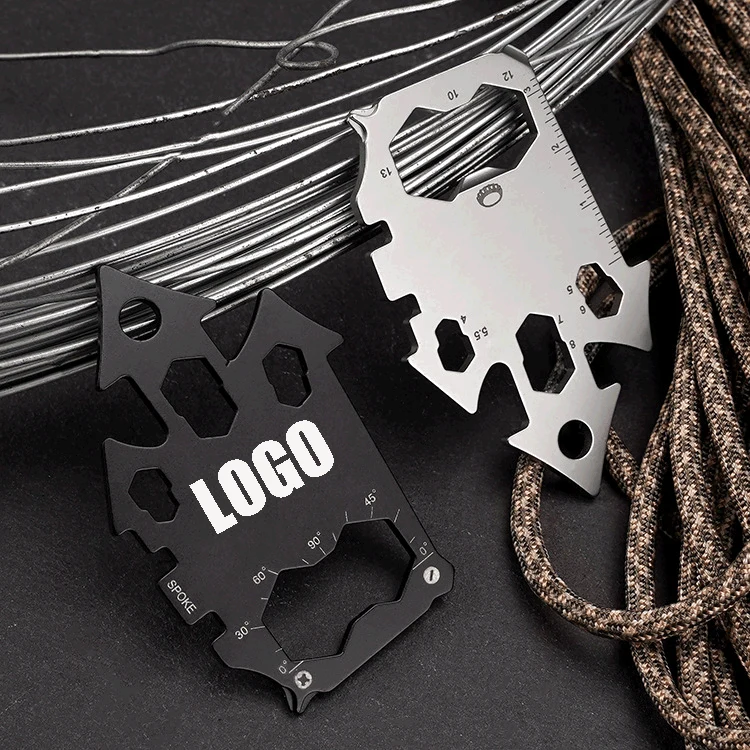 16 in 1 Stainless Steel House Shape Wallet Tool 1