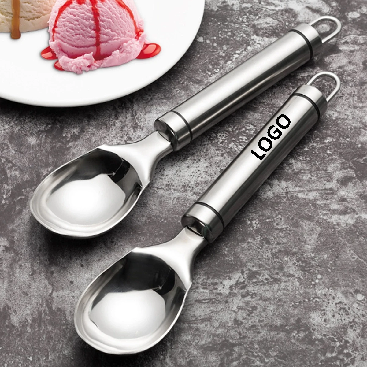Stainless Steel Fruit Ice Cream Spoon 1