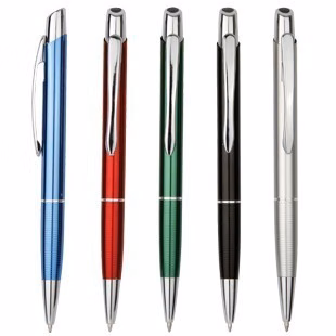 Aluminum Click Ballpoint Pen - Silver
