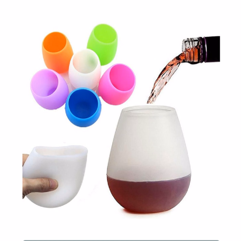 Stemless Silicone Wine Cup