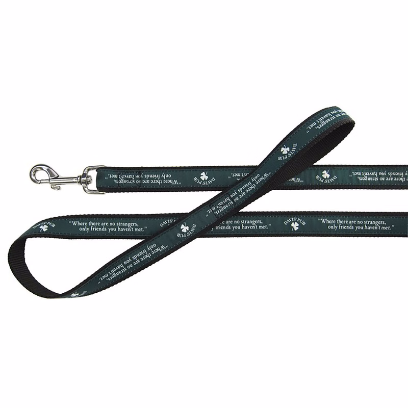 1" X 48" Woven Heavy Duty Pet Leash w/ Nickel-plated Hardware - "Elite" Weave
